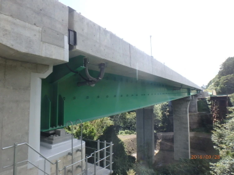 上信越自動車道　深沢川橋(鋼上部工)工事