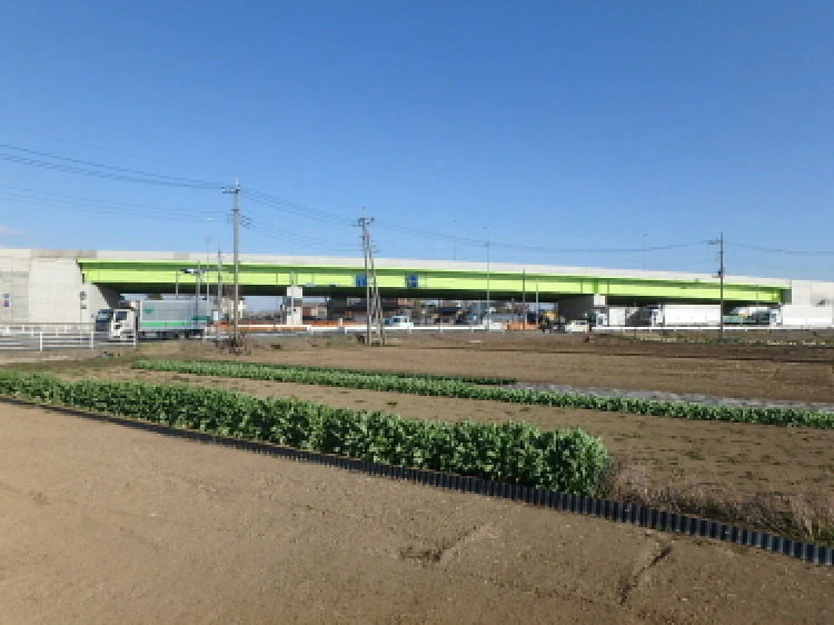 新４号五霞跨道橋上部工事